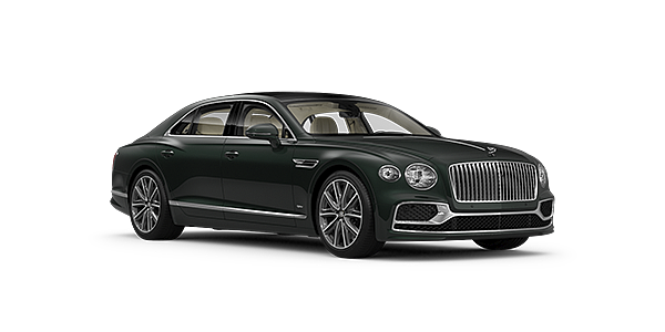 Bentley-Flying-Spur-Hybrid-front-three-quarter-in-Viridian-paint